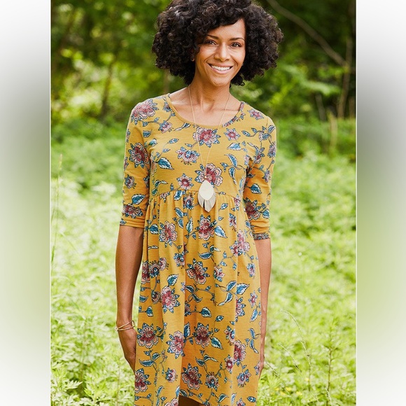 Matilda Jane Dresses & Skirts - Matilda Jane Yellow Floral Dress From A Place In The Sun Collection